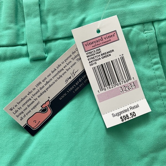 Vineyard vines men dress pant turquoise blue size 32 - Picture 3 of 5